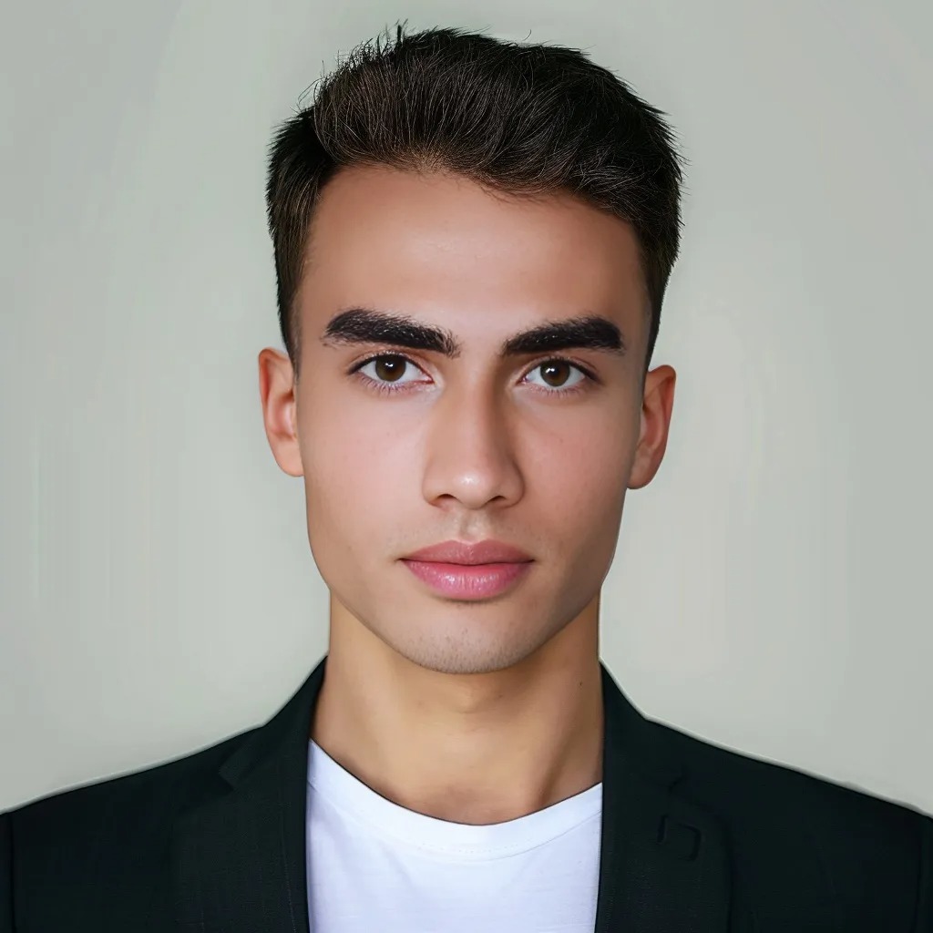 A portrait photograph of the developer Aydin Arda